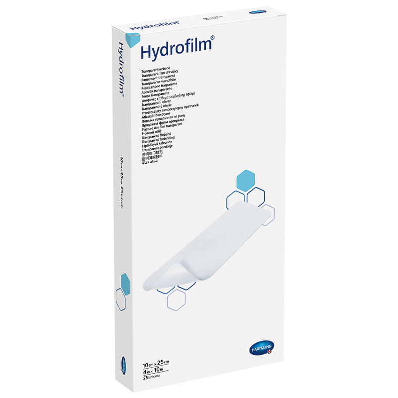 Пов’язка плівкова прозора Hydrofilm®, 10 х 25 см.